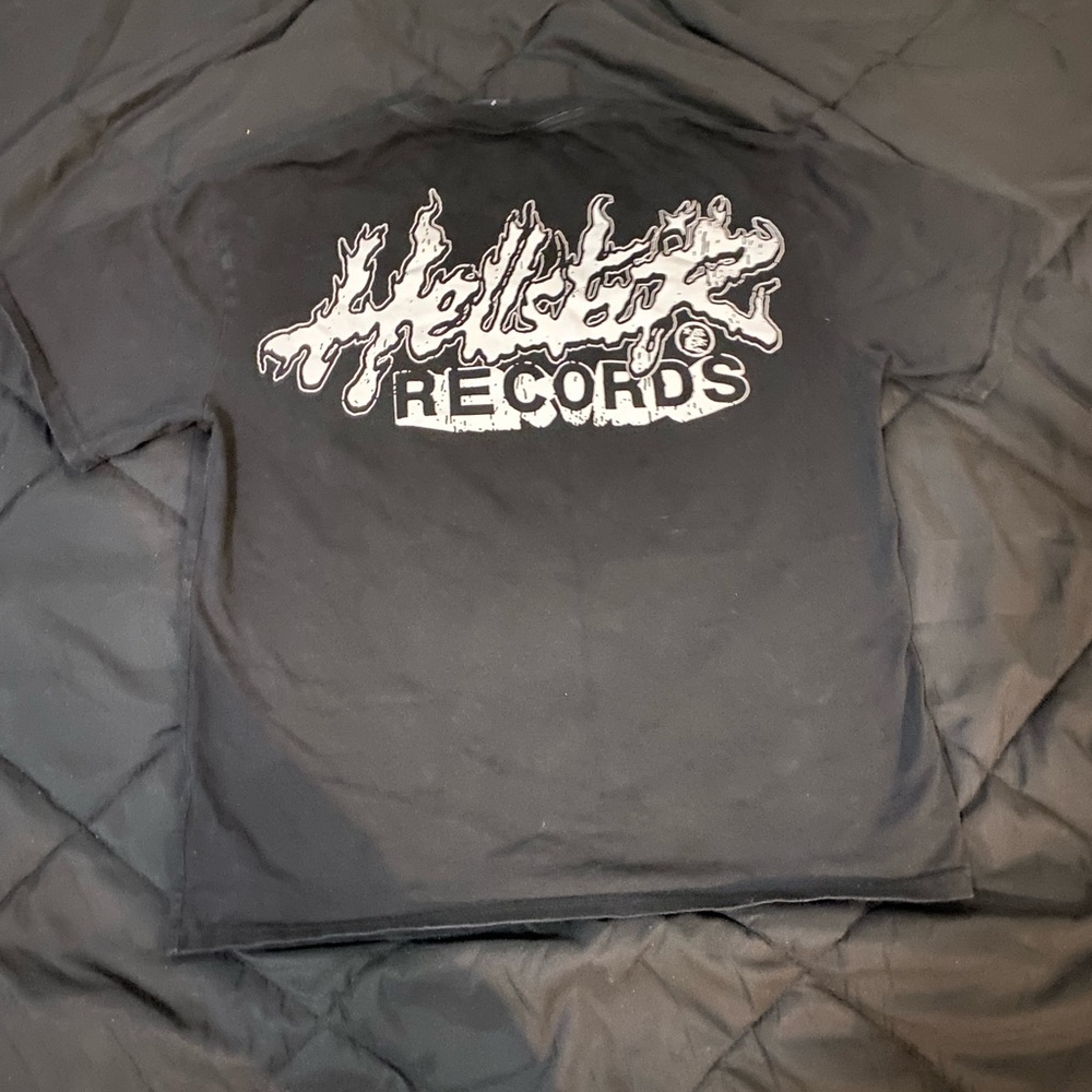 Hellstar Black T-Shirt with Pink Graphic